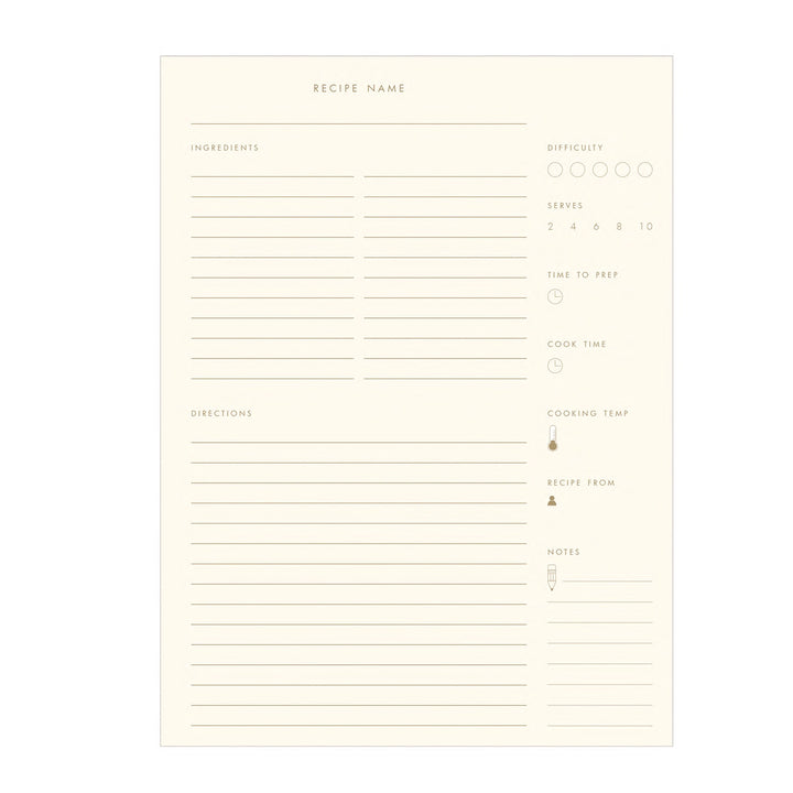 Baker's Recipe Journal