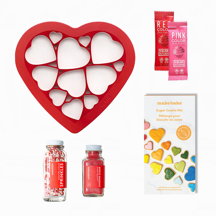 Lots of Hearts Dye-Free Cookie Cutter Kit