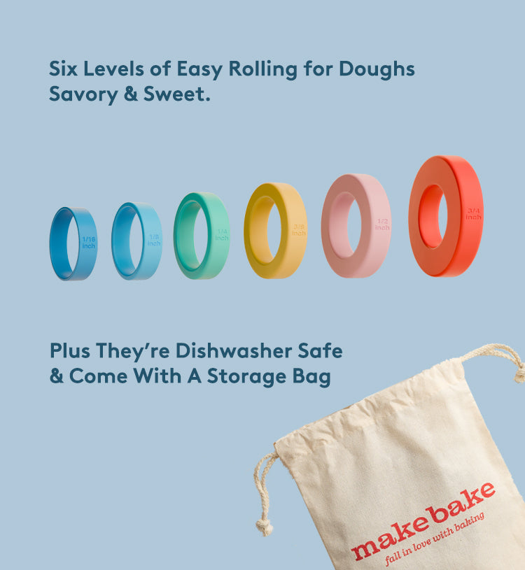 Rainbow Roller™ Adjustable Rolling Pin & Dough Mat Set