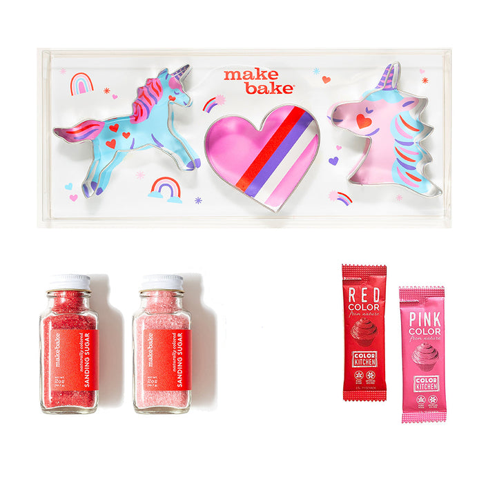 Dye-Free Valentine's Unicorn Cookie Baking Kit