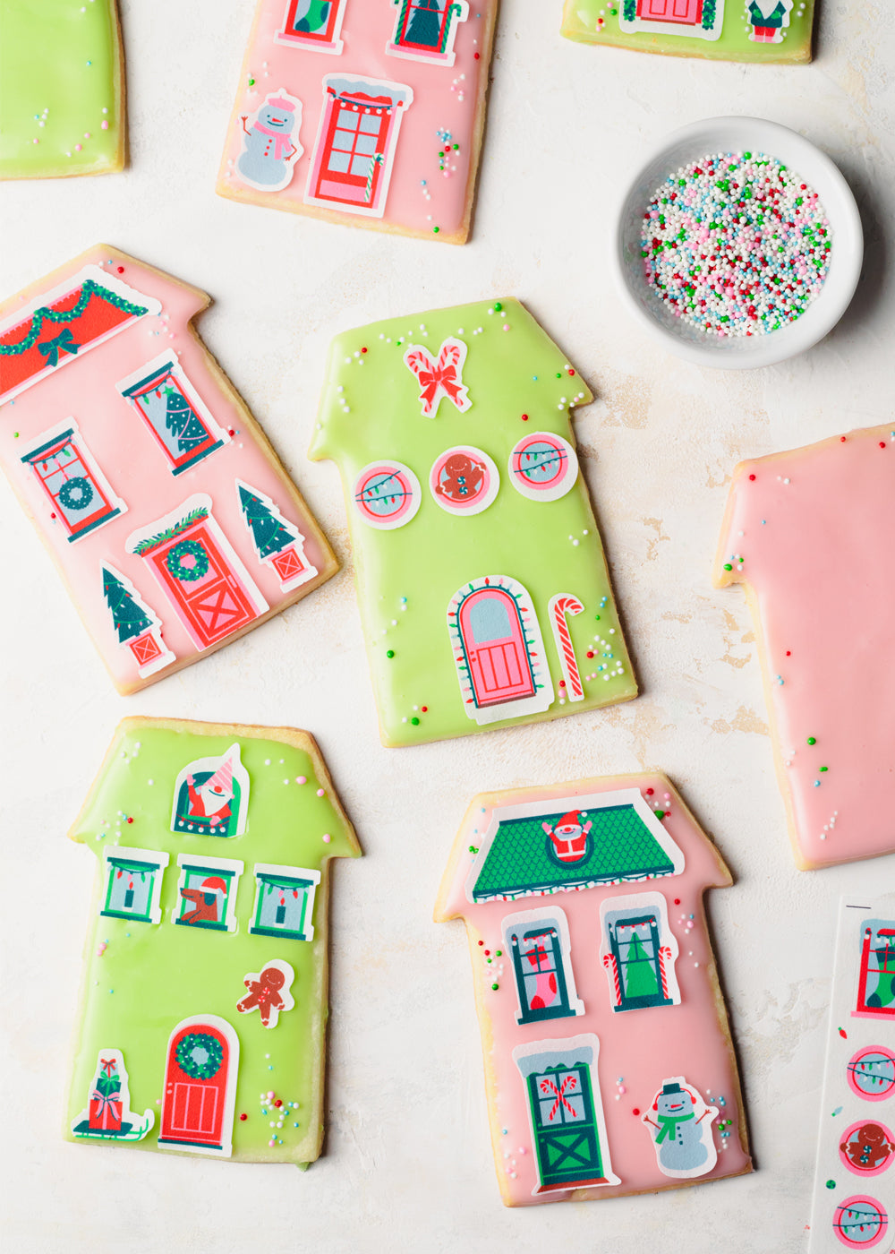 Holiday Village Stickies® Edible Stickers
