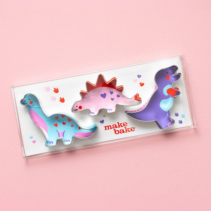 Dye-Free Valentine's Dinosaur Cookie Decorating Kit