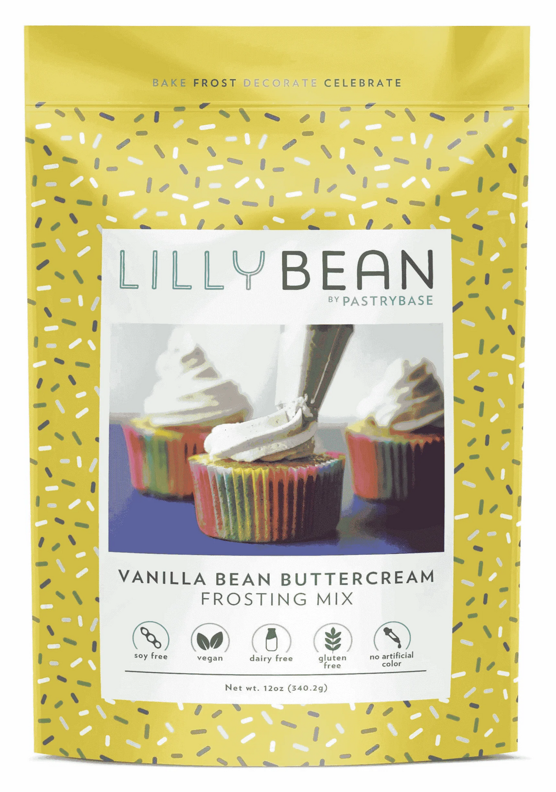 bag of lillybean vanilla frosting.